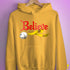 Believe Intersex Pride Flag Jingle Bell Hoodie - Mustard